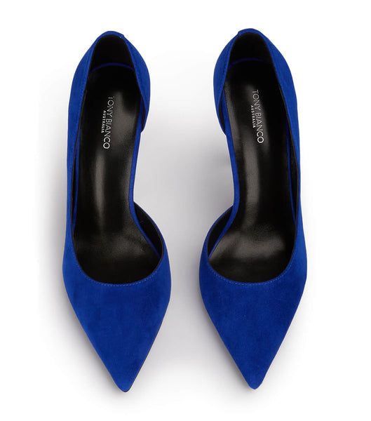 Azure Tony Bianco Alyx Azure Suede 10.5cm Event Heels | BZASD13965