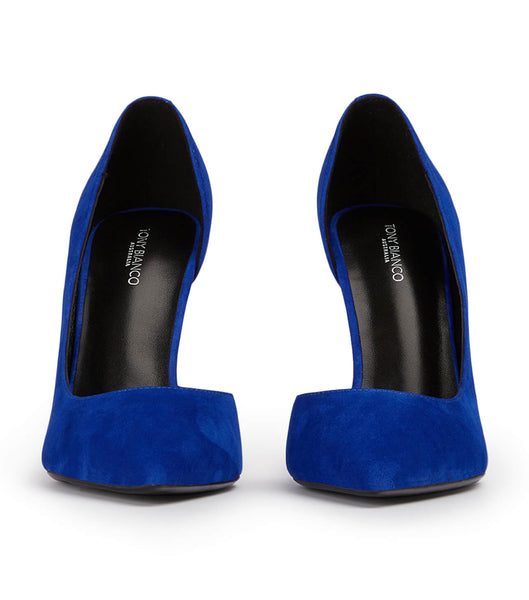 Azure Tony Bianco Alyx Azure Suede 10.5cm Event Heels | BZASD13965