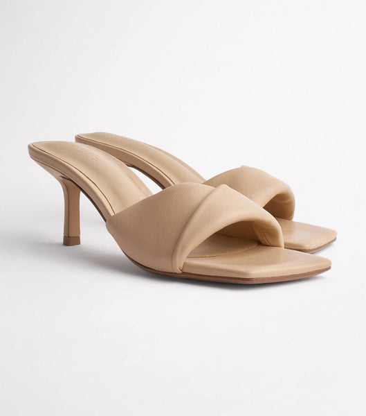 Beige Tony Bianco Alexa Beech Nappa 6.5cm Low Heels | ZACIF79317