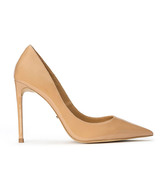 Beige Tony Bianco Anja Nude Patent 10.5cm Court Shoes | FZAHY18308