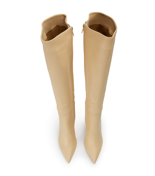 Beige Tony Bianco Apollo Butter Nappa 10.5cm Mid Calf Boots | AZAWC50405