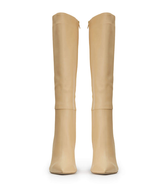 Beige Tony Bianco Apollo Butter Nappa 10.5cm Mid Calf Boots | AZAWC50405