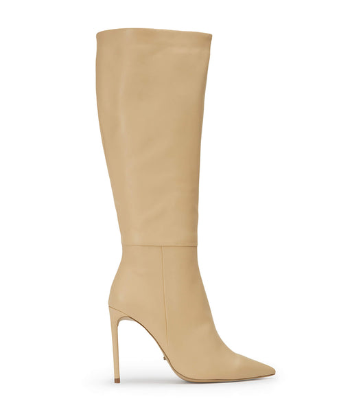 Beige Tony Bianco Apollo Butter Nappa 10.5cm Stiletto Boots | ZAICD21857