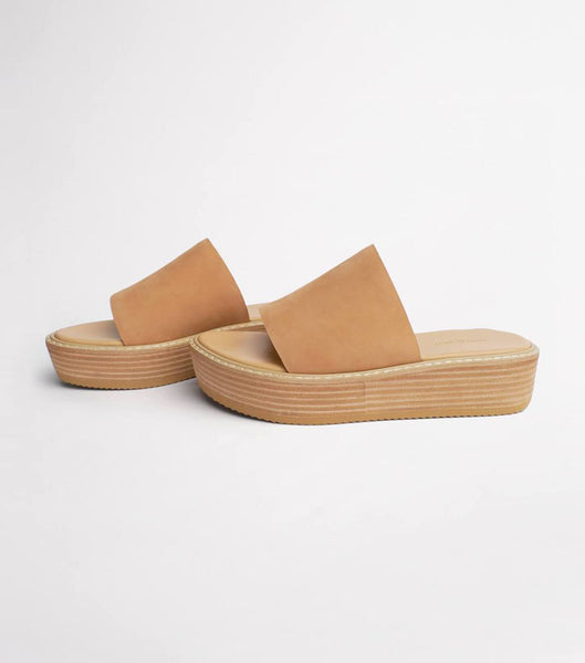 Beige Tony Bianco Elke Caramel 4.5cm Flat Sandals | TZAPQ66499