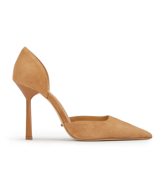 Beige Tony Bianco Gala Butterscotch Suede 10cm Event Heels | AZADF13190