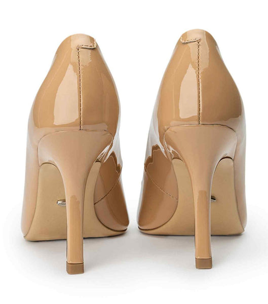 Beige Tony Bianco Kysaia Nude Patent 9.5cm Stiletto Heels | EZAVG82443