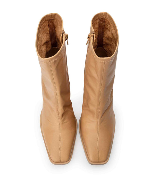 Beige Tony Bianco Rover Caramel Venice 8.5cm Heeled Boots | MZAFT52255