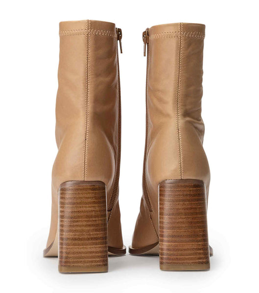 Beige Tony Bianco Rover Caramel Venice 8.5cm Heeled Boots | MZAFT52255