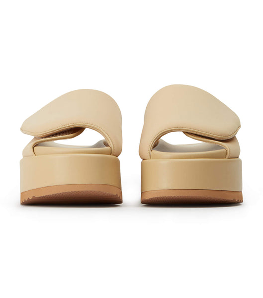 Beige Tony Bianco Roxana Nude Scuba 6cm Sandals | DZAKV50403