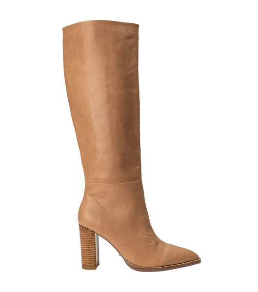 Beige Tony Bianco Skyla Caramel Venice 9cm Knee High Boots | FZAHY73055