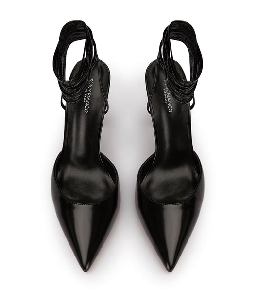 Black Tony Bianco Acer Black Hi Shine 10.5cm Stiletto Heels | AZAWC97176