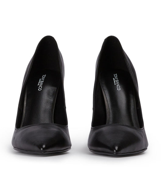 Black Tony Bianco Anja Black Como 10.5cm Bridal Heels | GZAEC82493