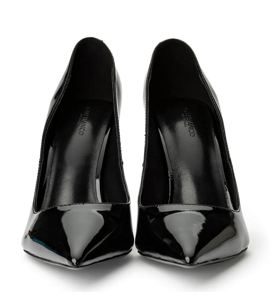 Black Tony Bianco Anja Black Patent 10.5cm Court Shoes | GZAEC15210