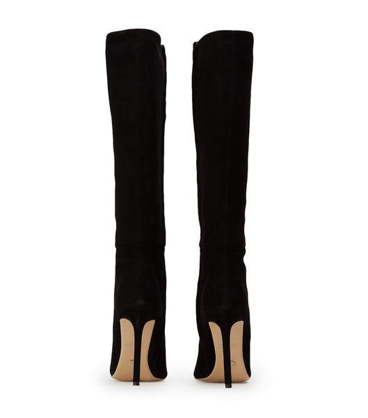 Black Tony Bianco Apollo Black Suede 10.5cm Knee High Boots | ZAICD42752