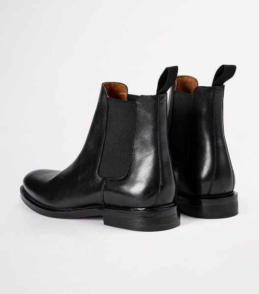 Black Tony Bianco Arctic Black Como 2.5cm Flat Boots | QZAUV72729