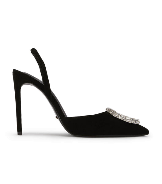 Black Tony Bianco Arma Black Suede 10.5cm Court Shoes | YZAVQ81087