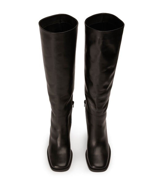 Black Tony Bianco Asher Black Como 8.5cm Knee High Boots | MZAFT21746