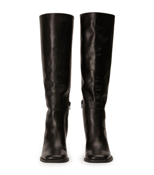 Black Tony Bianco Asher Black Como 8.5cm Knee High Boots | MZAFT21746