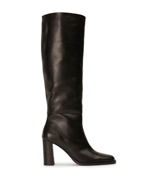 Black Tony Bianco Asher Black Como 8.5cm Knee High Boots | MZAFT21746