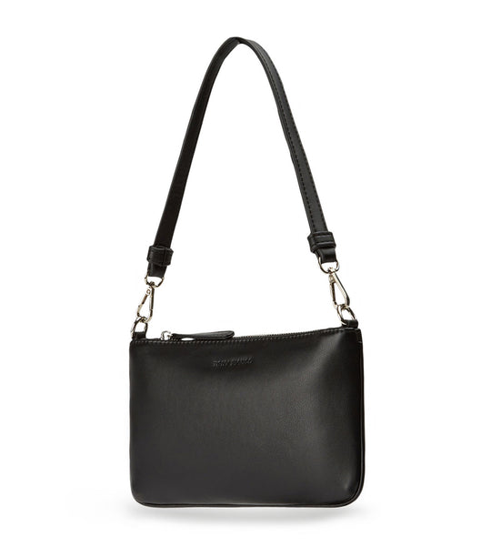 Black Tony Bianco Banjo Black Leather Shoulder Bag Accessories | ZADYB23428