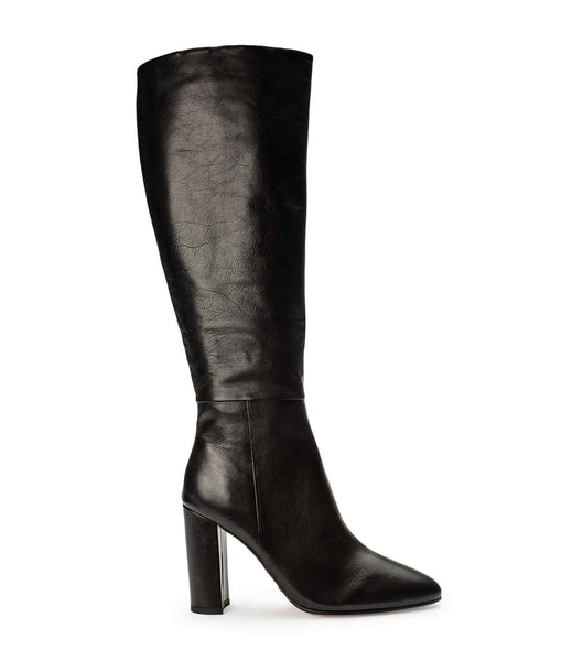 Black Tony Bianco Bellez Black Venice 9.5cm Mid Calf Boots | QZAWA48634