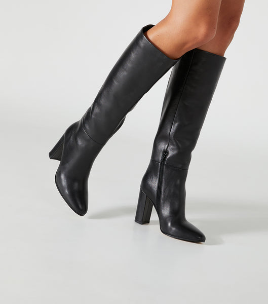 Black Tony Bianco Boss Black Como 9.5cm Mid Calf Boots | AZADF80759