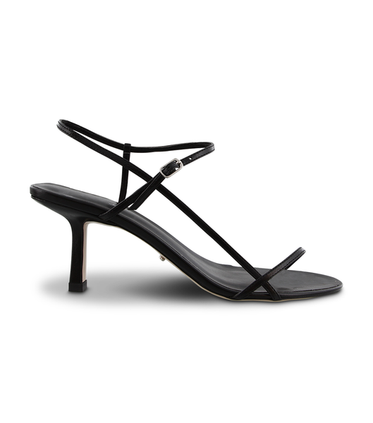 Black Tony Bianco Caprice Black Kid 7cm Low Heels | XZAGW12946