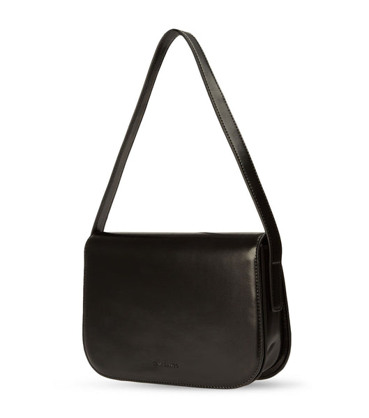 Black Tony Bianco Cecil Black Leather Shoulder Bag Accessories | TZAPQ75422