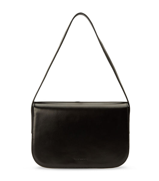 Black Tony Bianco Cecil Black Leather Shoulder Bag Accessories | TZAPQ75422