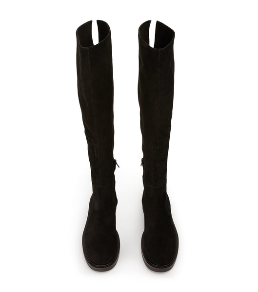 Black Tony Bianco Chasey Black Suede 4.5cm Knee High Boots | ZAXMI97400