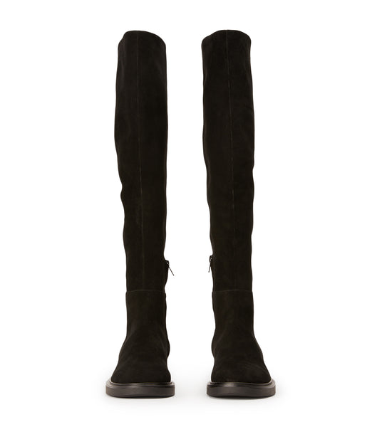 Black Tony Bianco Chasey Black Suede 4.5cm Knee High Boots | ZAXMI97400