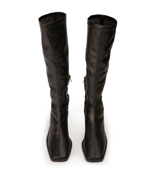 Black Tony Bianco Damon Black Venezia 7.5cm Knee High Boots | XZABH25166