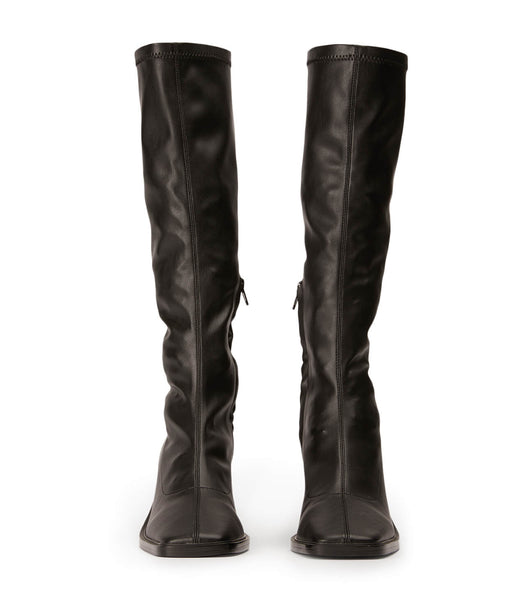 Black Tony Bianco Damon Black Venezia 7.5cm Knee High Boots | XZABH25166