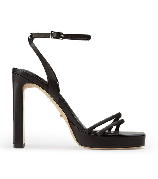 Black Tony Bianco Dandy Black Como 11.5cm Strappy Heels | XZABH31160