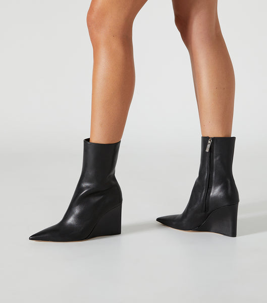 Black Tony Bianco Dasha Black Como 9.5cm Ankle Boots | ZADFL58434