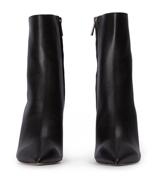 Black Tony Bianco Dasha Black Como/Clear 9.5cm Heeled Boots | GZAUC36291