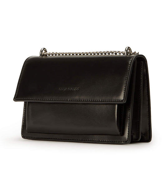 Black Tony Bianco Desire Black Leather Cross Body Bag Accessories | ZANZX83580