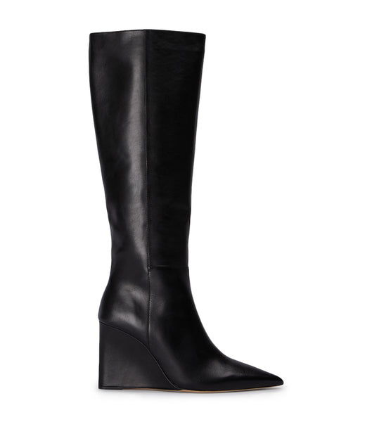 Black Tony Bianco Drake Black Como 9.5cm Knee High Boots | MZAHR66230