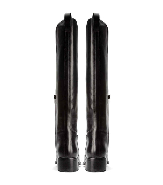 Black Tony Bianco Eleanor Black Como 4cm Knee High Boots | EZAVG79830