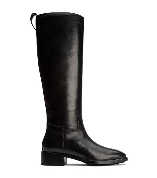 Black Tony Bianco Eleanor Black Como 4cm Knee High Boots | EZAVG79830