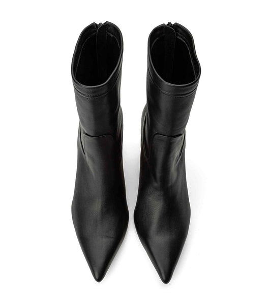 Black Tony Bianco Ellie Black Nappa 8.5cm Heeled Boots | ZADYB91211