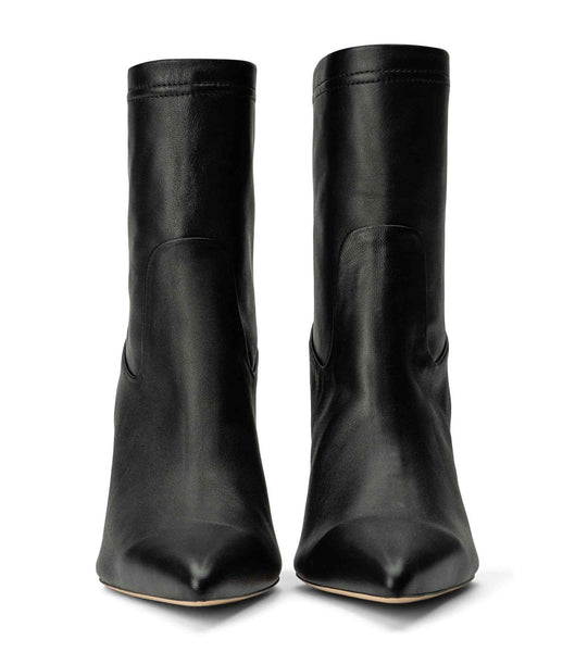 Black Tony Bianco Ellie Black Nappa 8.5cm Heeled Boots | ZADYB91211