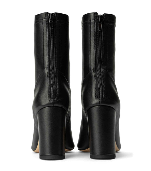 Black Tony Bianco Ellie Black Nappa 8.5cm Heeled Boots | ZADYB91211