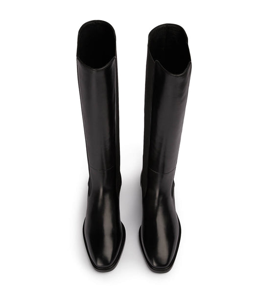 Black Tony Bianco Emrata Black Como 4cm Knee High Boots | MZAFT52879