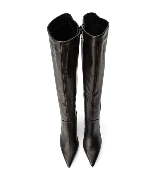 Black Tony Bianco Epic Black Venice 8.5cm Knee High Boots | YZAVQ89326