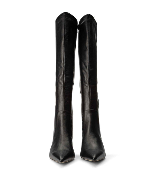 Black Tony Bianco Epic Black Venice 8.5cm Knee High Boots | YZAVQ89326