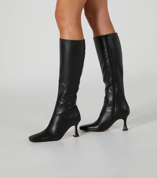 Black Tony Bianco Fantasy Black Venice 8cm Heeled Boots | EZAVG22409