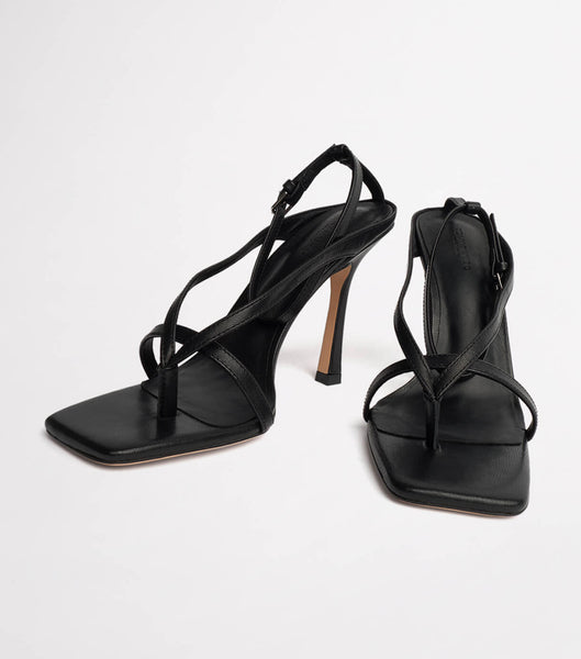 Black Tony Bianco Faythe Black Kid 10.5cm Event Heels | FZAHY11933