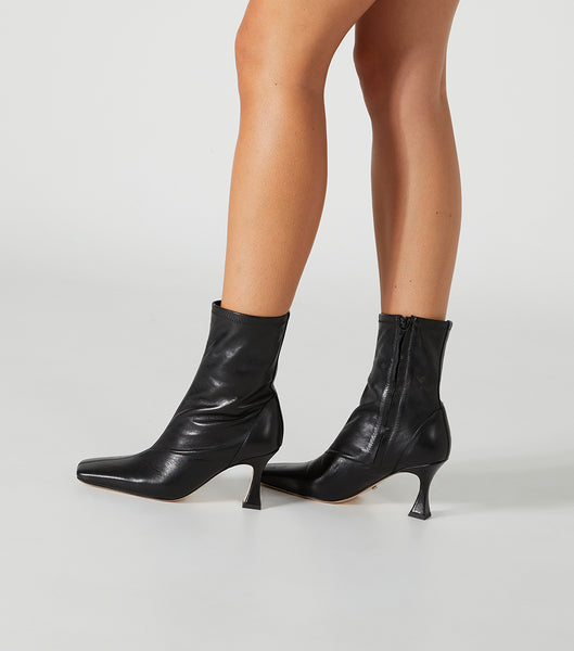 Black Tony Bianco Fomo Black Venice 8cm Stiletto Boots | ZAQCS80959