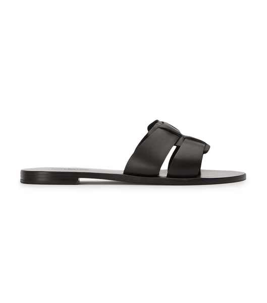 Black Tony Bianco Force Black 1cm Sandals | ZAJBT18481